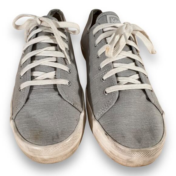 Keds Kickstart Gray Chambray Canvas Sneakers Size 11 - Picture 2 of 7